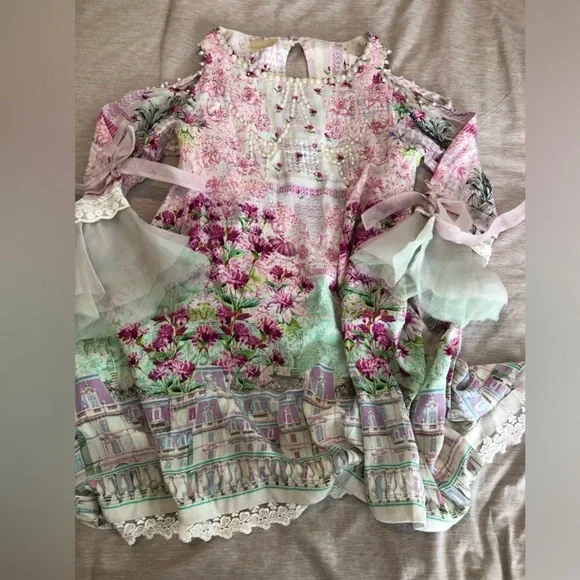 Farah Talib Aziz Printed Tunic - Picture 4 of 8